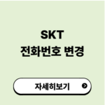 SKT 전화번호 변경